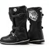 ILM Kids Black Motorcycle Boots TPU Protection-4