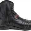Motorcycle Boots Black Leather Waterproof-4