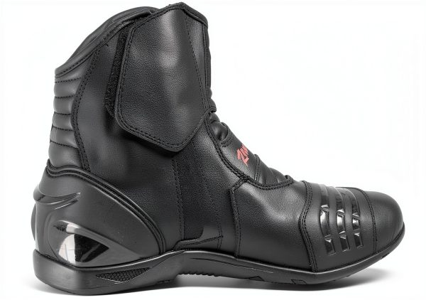 Motorcycle Boots Black Leather Waterproof-3