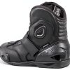 Motorcycle Boots Black Leather Waterproof-8