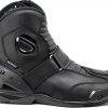 Motorcycle Boots Black Leather Waterproof-7
