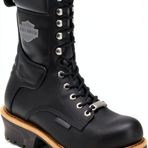 Harley-Davidson Men's Motorcycle Boots Black Leather-0