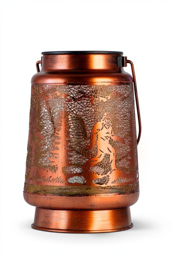 Christmas Gifts for Men Bigfoot Solar Lanterns Outdoor Waterproof Hanging Solar Lights Big Foot Sasquatch Gifts for Women Metal Decorative LED Lanterns for Yard, Patio, Lawn, Pathway, Garden Decor-5